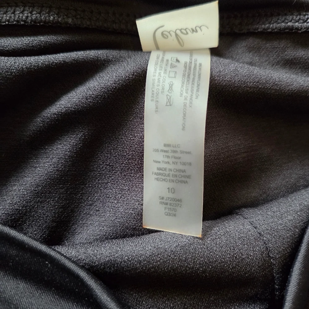 Leilani Women's Swimskirt Black Size 10 NWT Vacation Resortcore - Picture 4 of 4